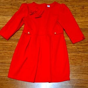 Janie and Jack Vibrant Red Orange Formal Dress